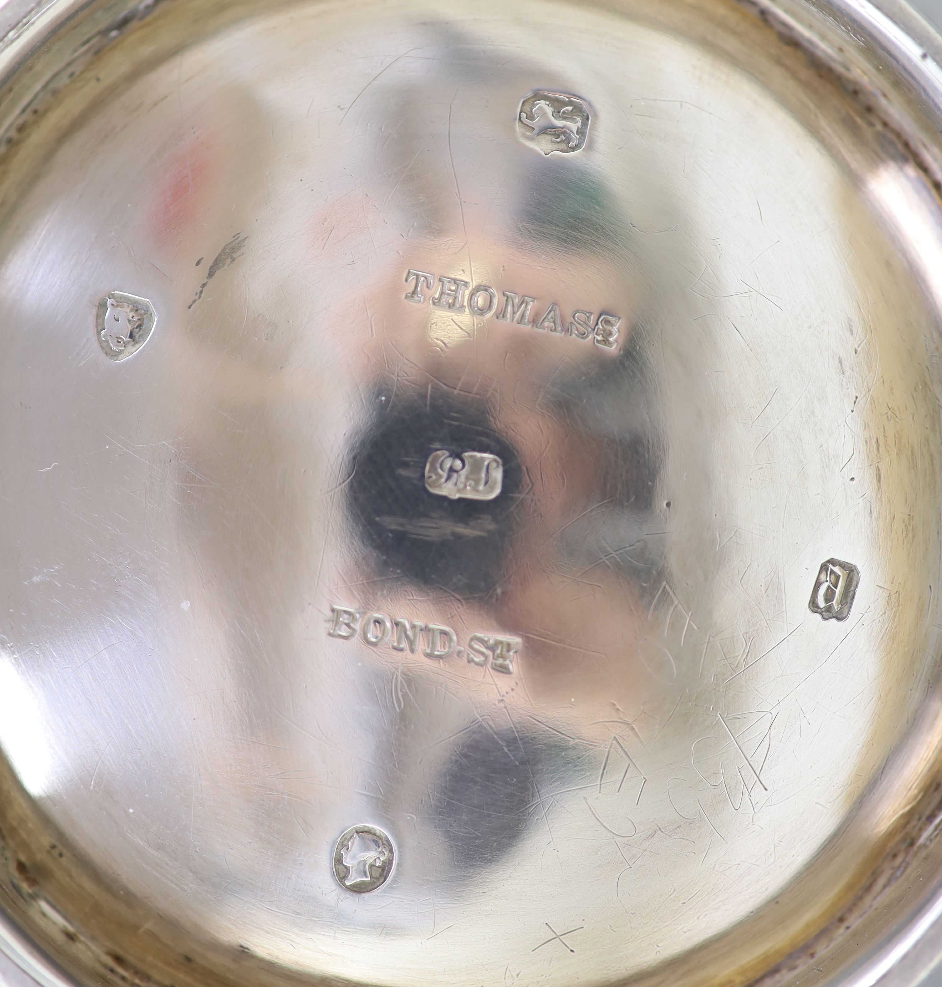 A Victorian silver coffee pot by Richard Sibley II,